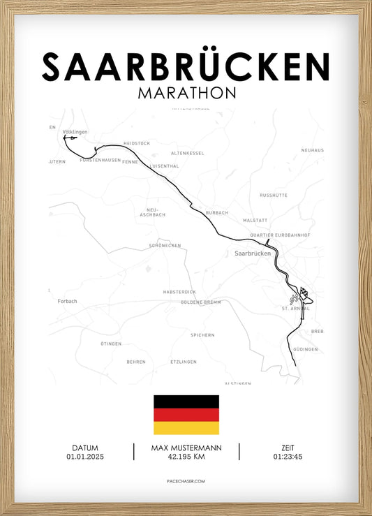 Marathon Saarbrücken Poster