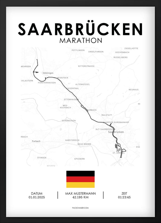 Marathon Saarbrücken Poster