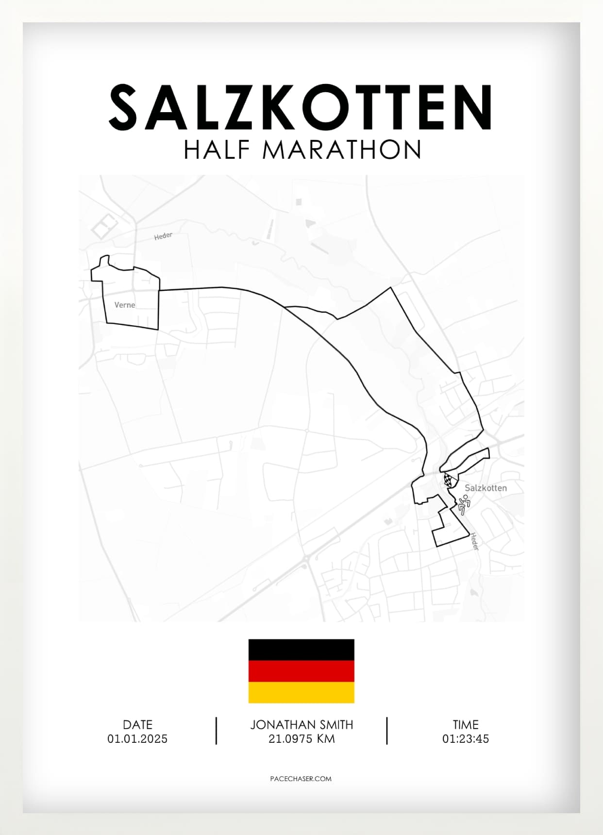 Halbmarathon Salzkotten Poster