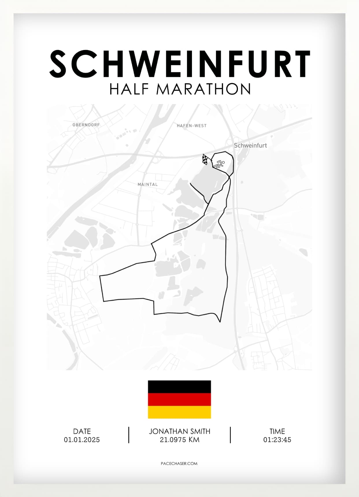 Halbmarathon Schweinfurt Poster