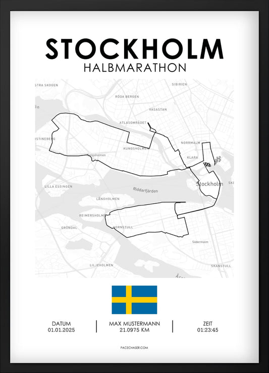Halbmarathon Stockholm Poster (adidas)