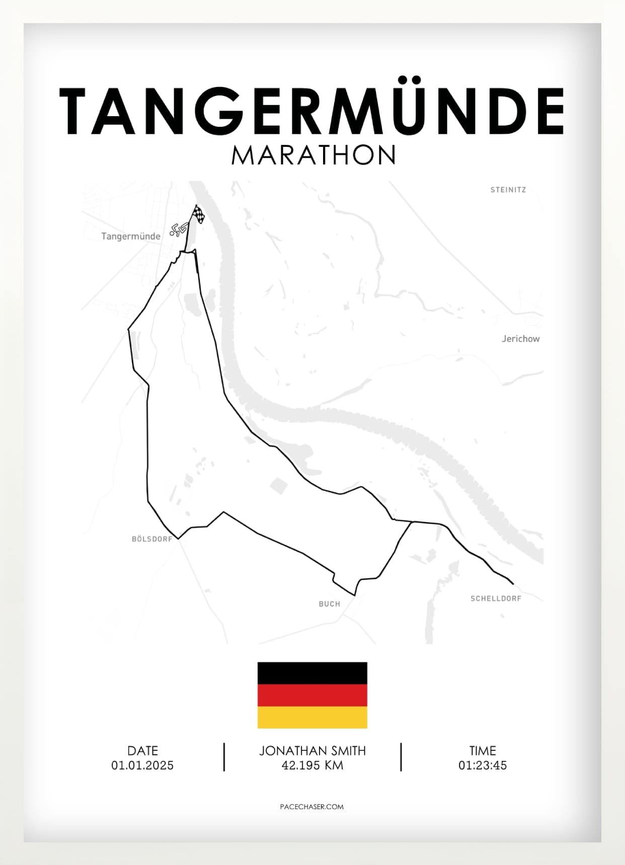 Marathon Tangermünde Poster