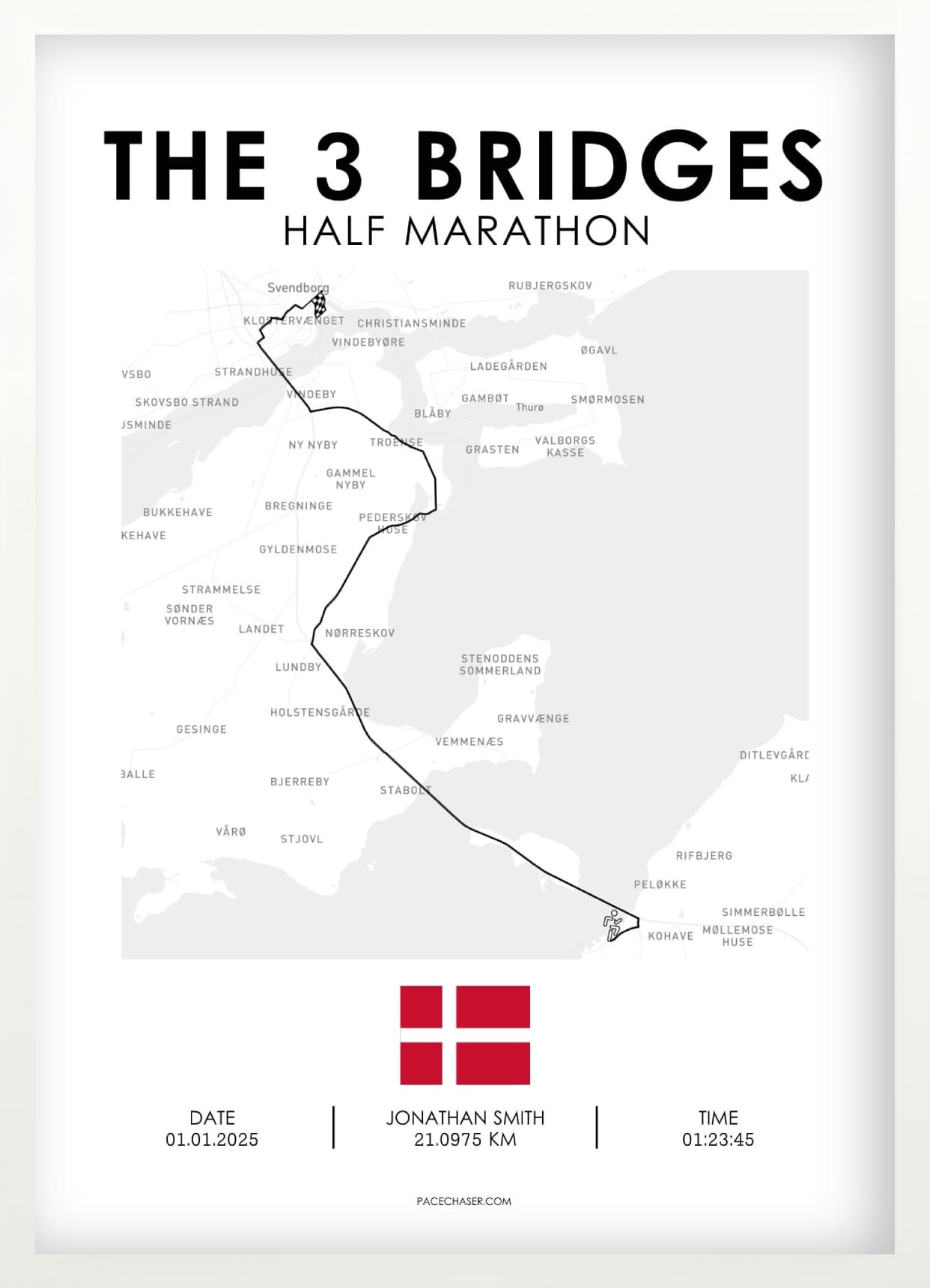 De 3 Broer Halvmarathon Plakat