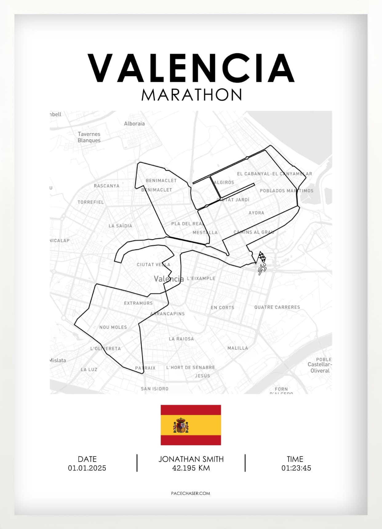 Marathon Valencia Poster (2025)