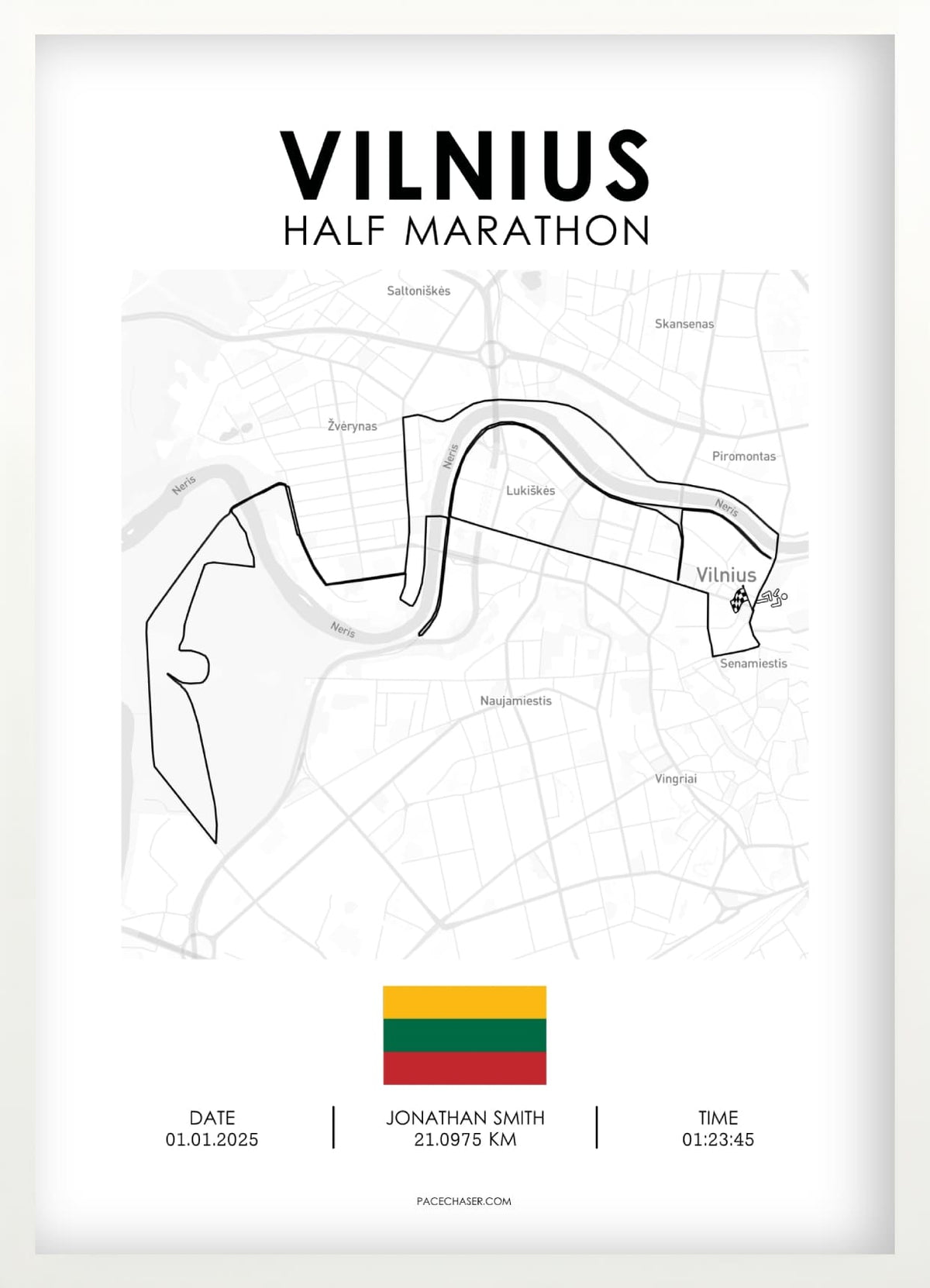 Halbmarathon Vilnius Poster