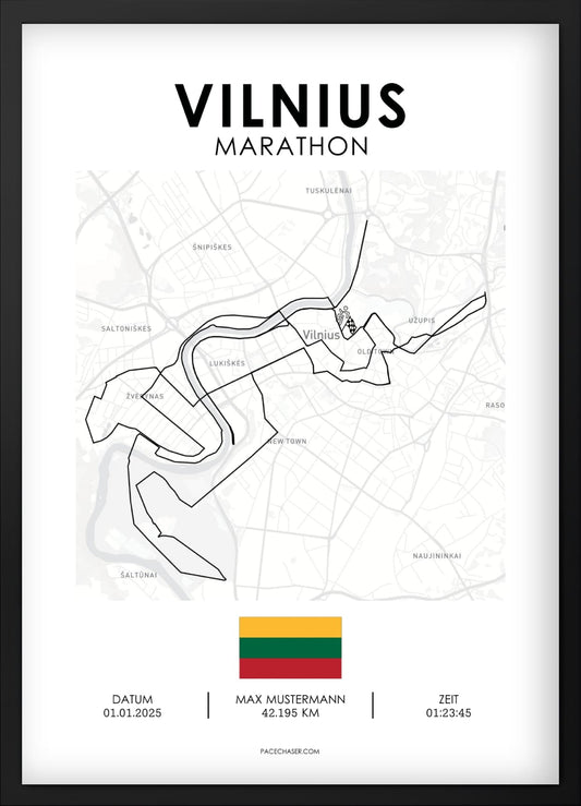 Marathon Vilnius Poster