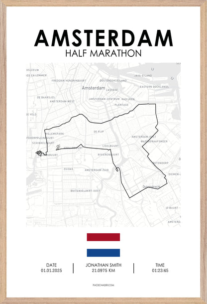 Amsterdam Half Marathon Poster