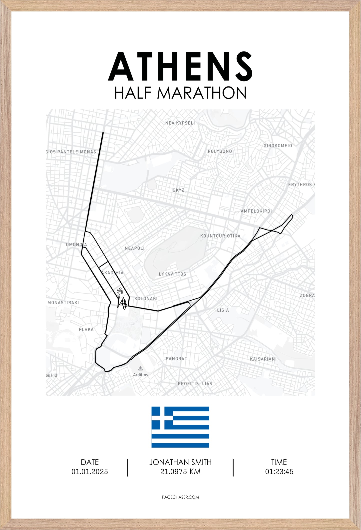 Athens Half Marathon Poster