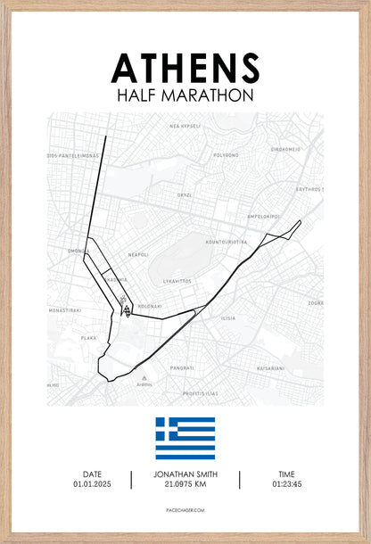 Athens Half Marathon Poster