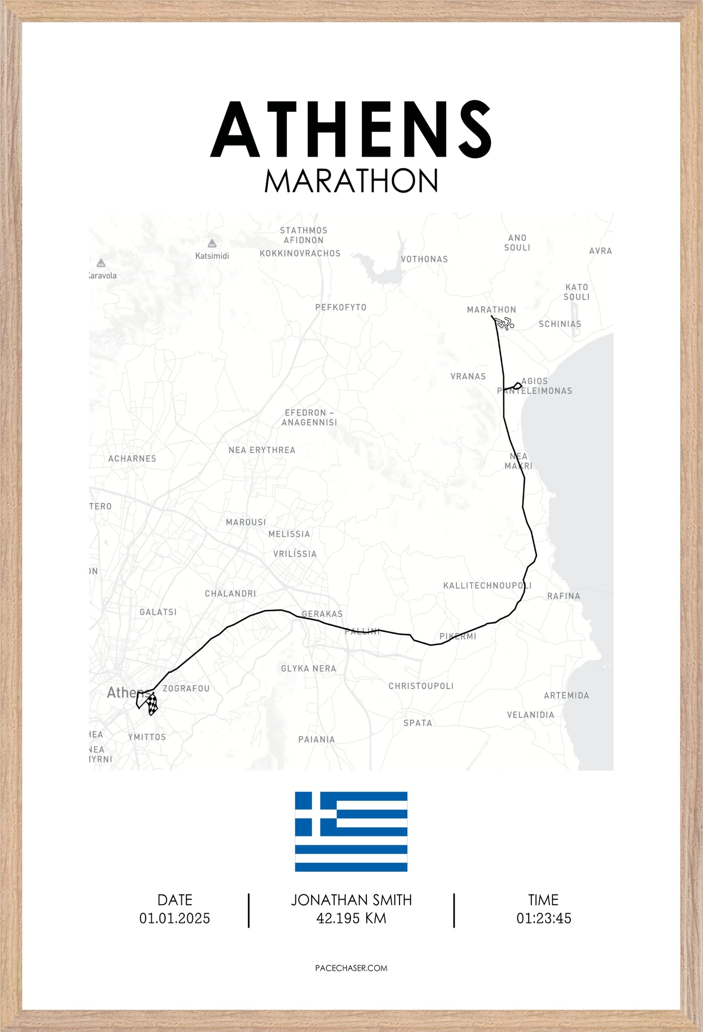 Athens Marathon Poster