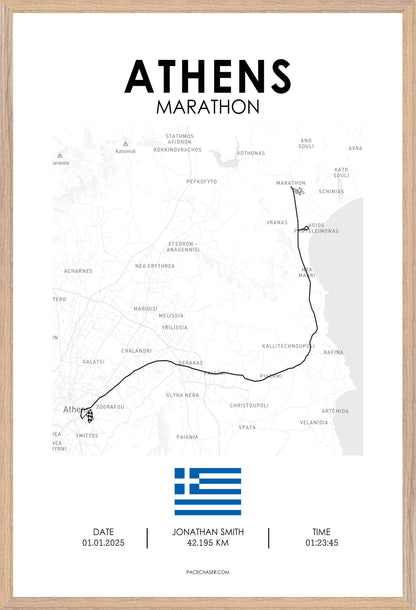 Athens Marathon Poster