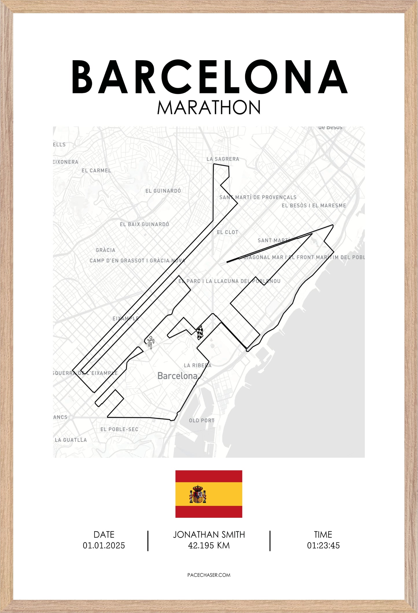 Barcelona Marathon Poster