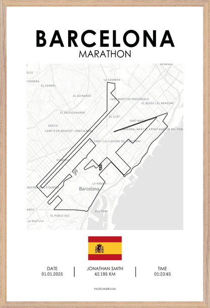 Barcelona Marathon Poster