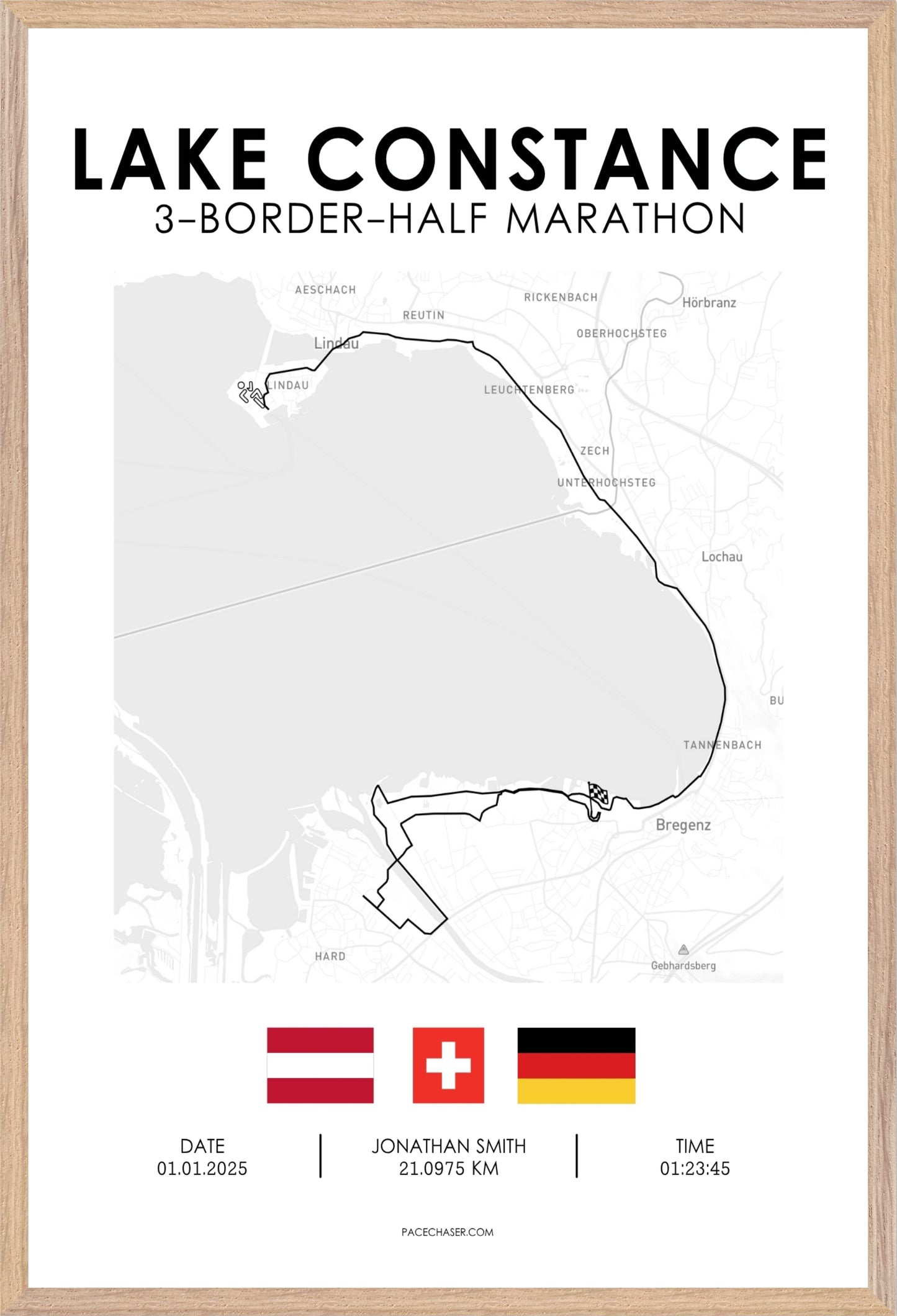 3-Länder-Halbmarathon Bodensee Poster (2025)