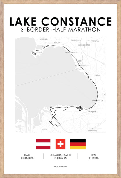 3-Länder-Halbmarathon Bodensee Poster (2025)