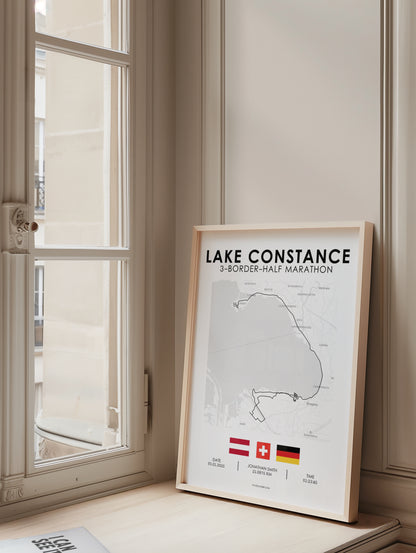 3-Länder-Halbmarathon Bodensee Poster (2025)