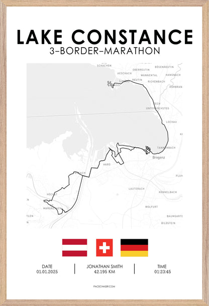 3-Länder-Marathon Bodensee Poster (2025)
