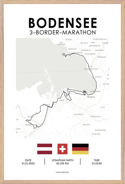 3-Länder-Marathon Bodensee Poster (2025)