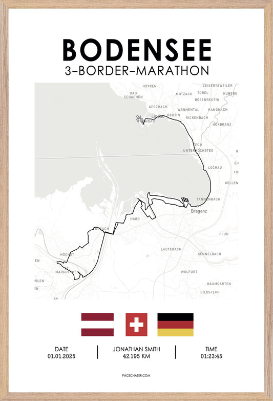 3-Länder-Marathon Bodensee Poster (2025)