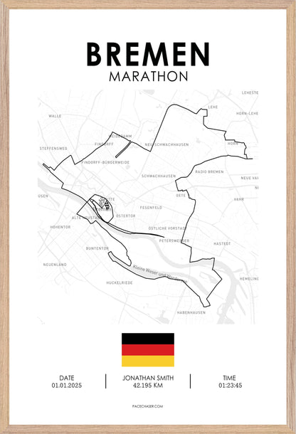Marathon Bremen Poster (2024, 2025)