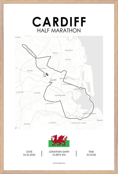 Superhalfs Cardiff Half Marathon Poster