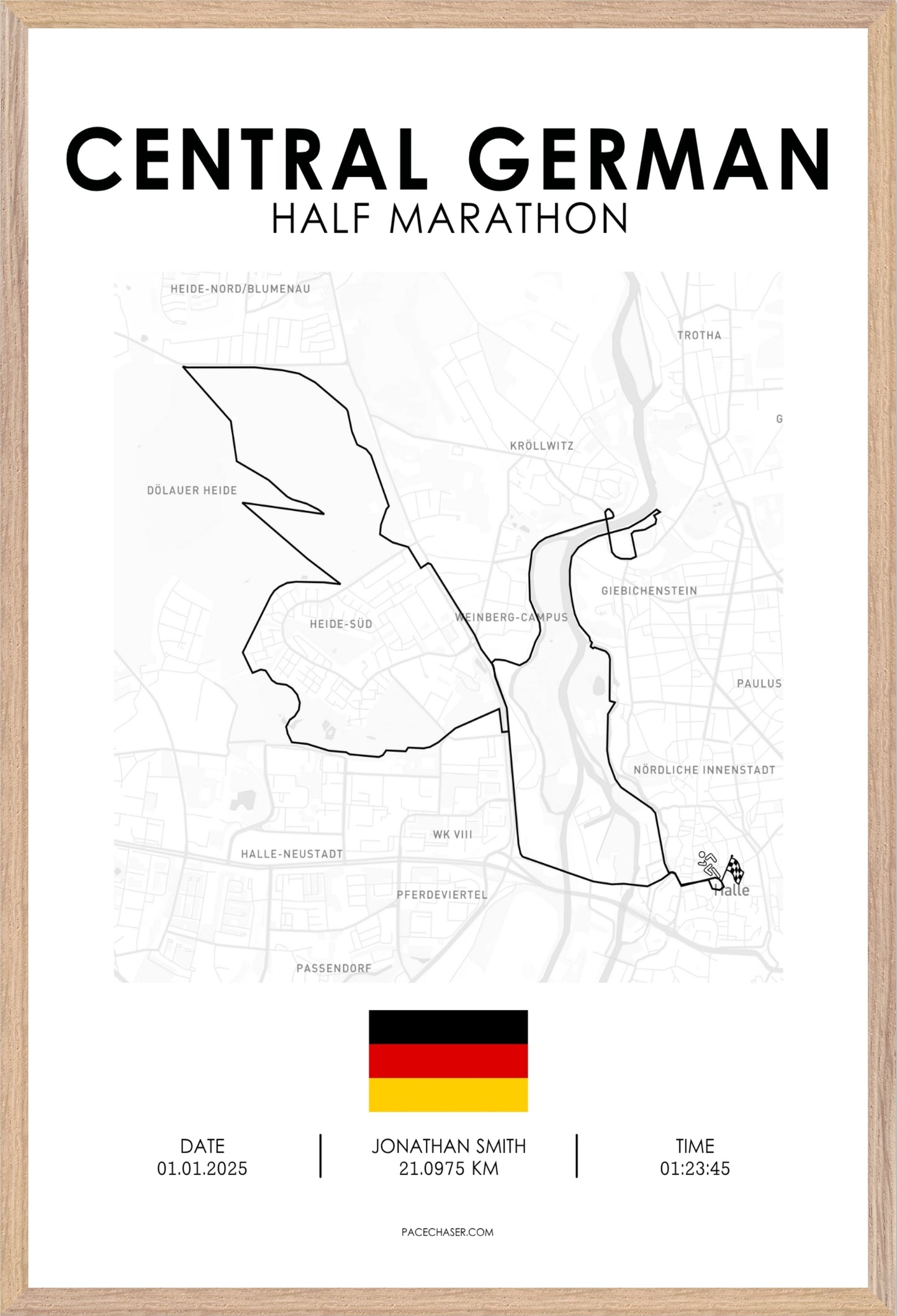 Mitteldeutscher Halbmarathon Poster (2025)
