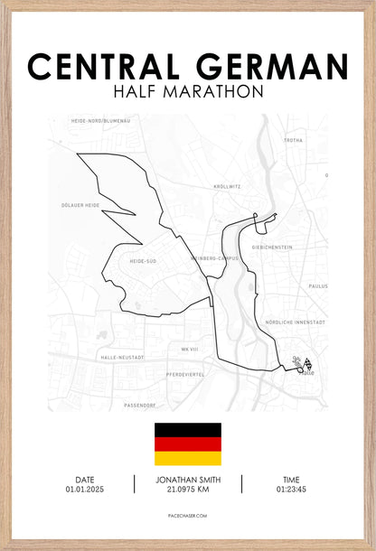 Mitteldeutscher Halbmarathon Poster (2025)