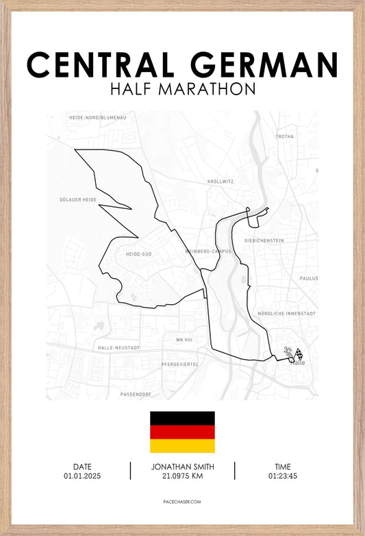 Mitteldeutscher Halbmarathon Poster (2025)