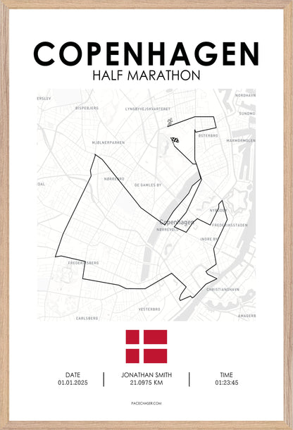 Superhalfs Copenhagen Half Marathon Poster