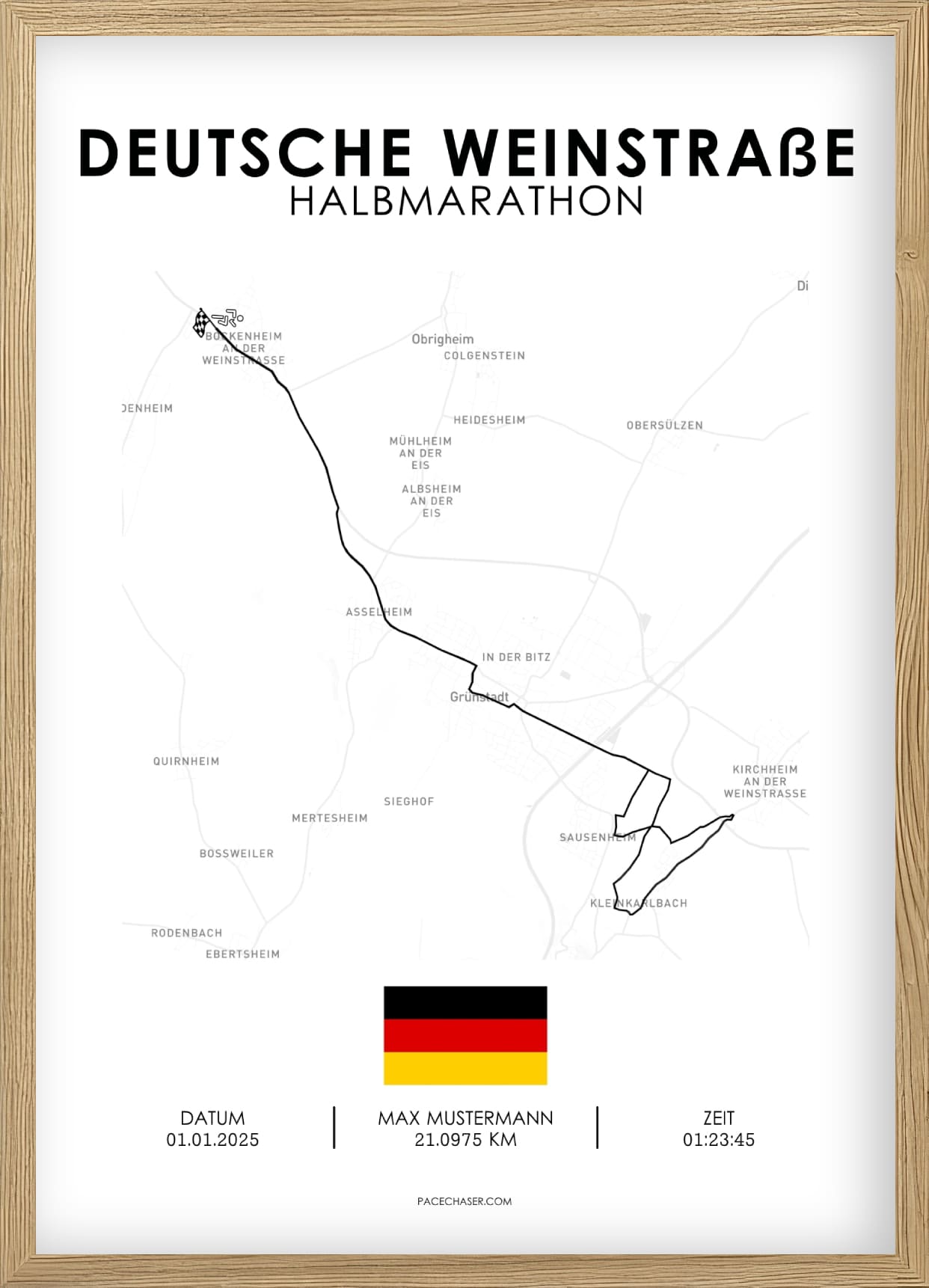 Halbmarathon Deutsche Weinstraße Poster