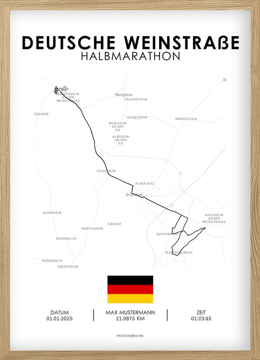 Halbmarathon Deutsche Weinstraße Poster