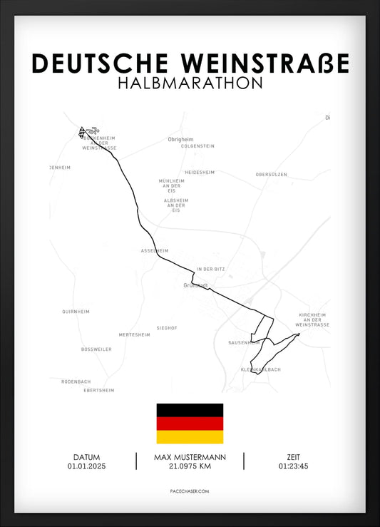 Halbmarathon Deutsche Weinstraße Poster