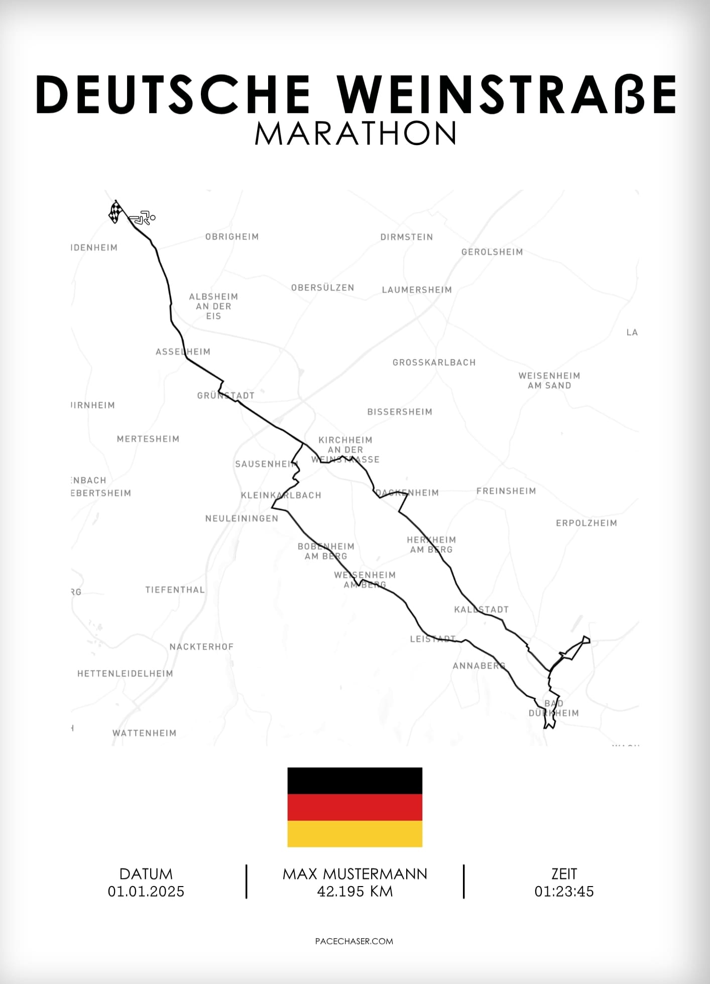 Marathon German Wine Route Poster