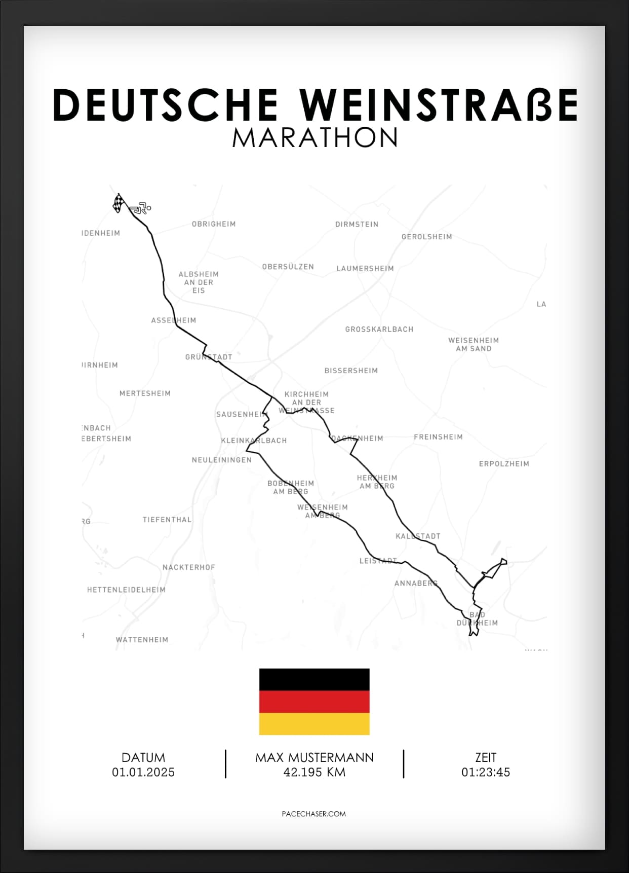 Marathon German Wine Route Poster