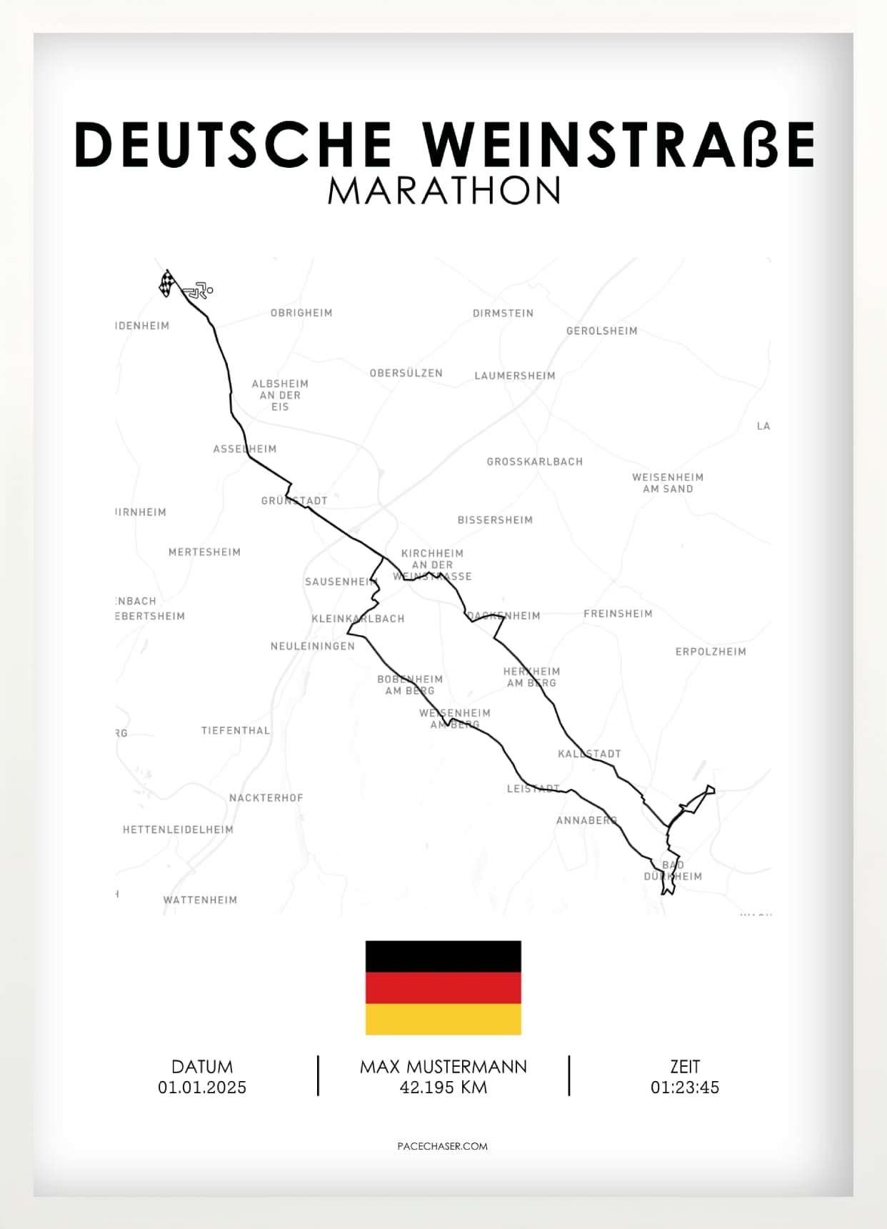 Marathon German Wine Route Poster