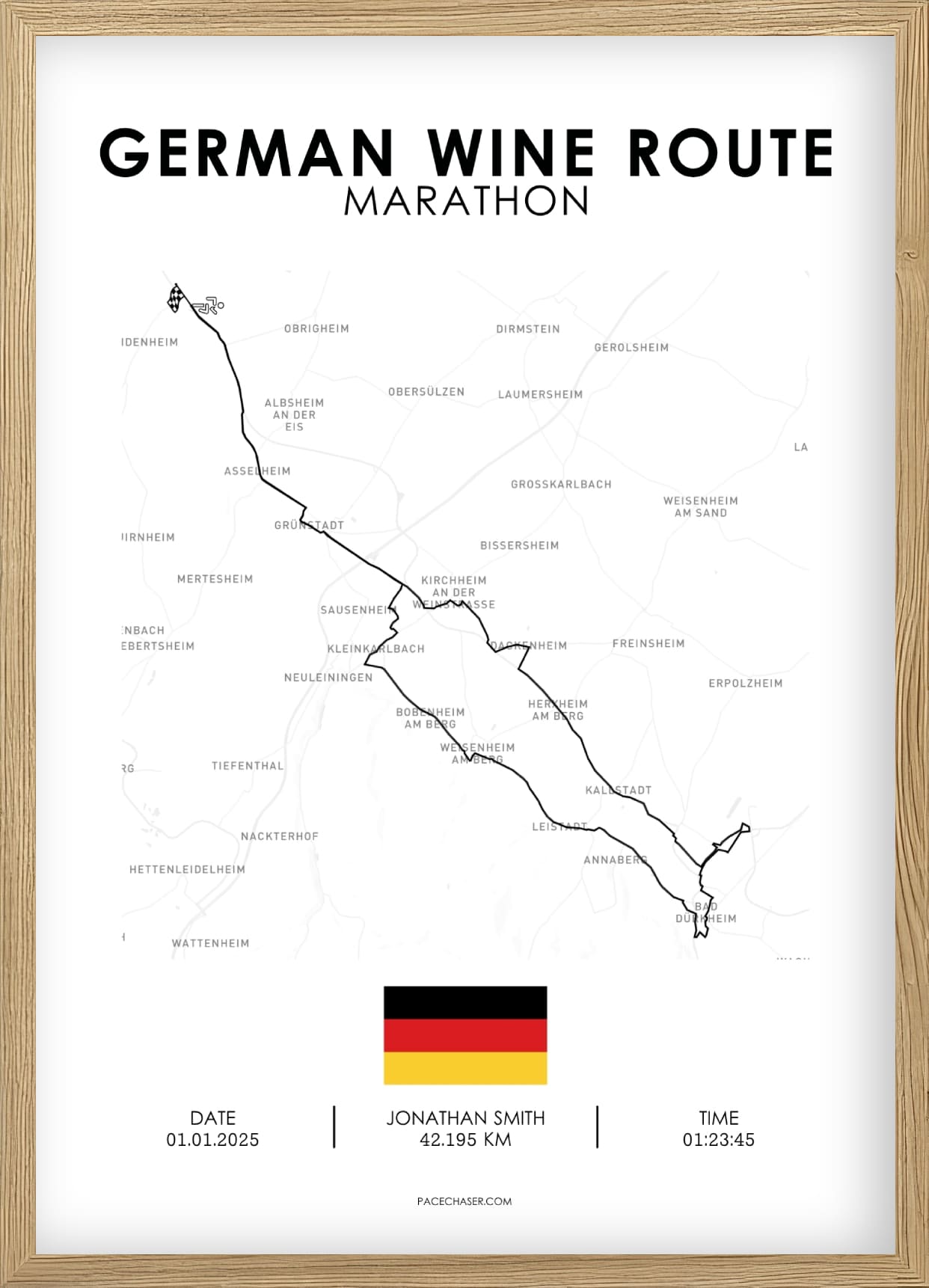 Marathon German Wine Route Poster