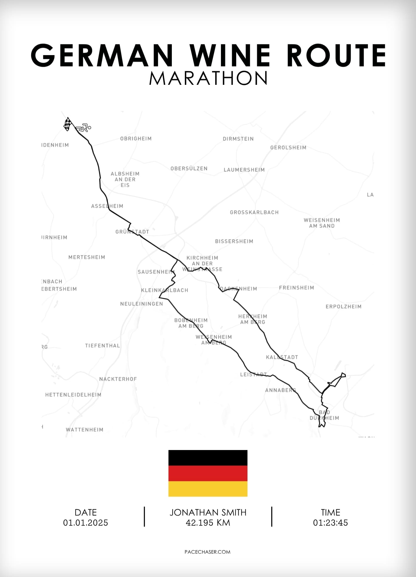Marathon German Wine Route Poster
