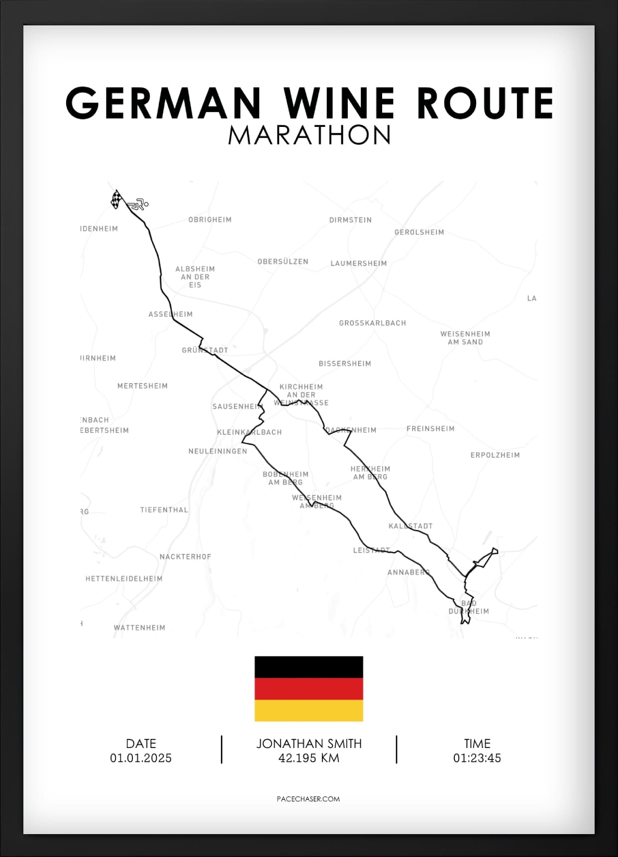 Marathon German Wine Route Poster