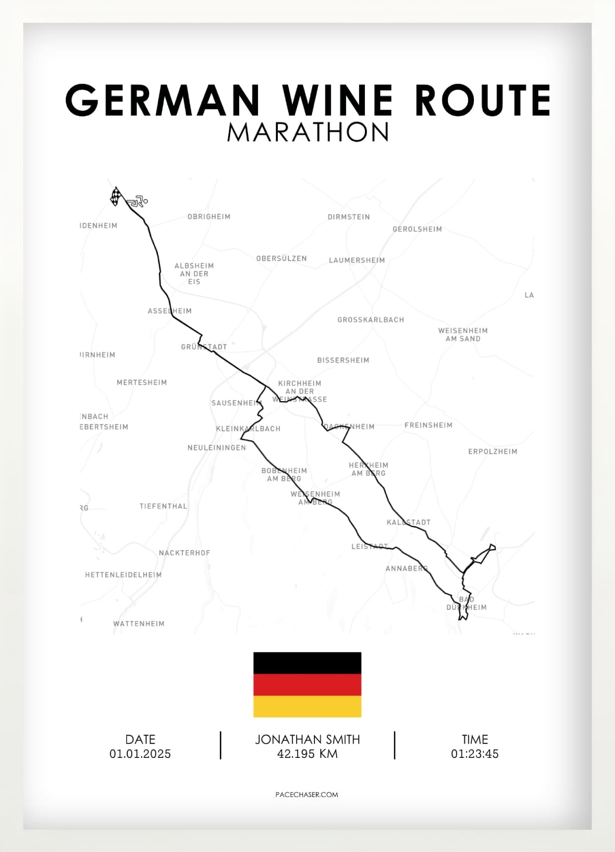Marathon German Wine Route Poster
