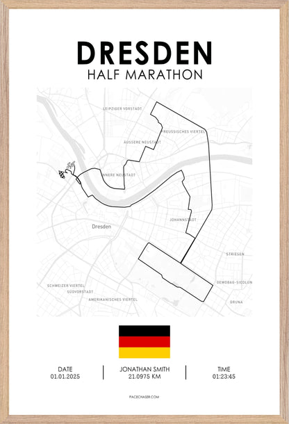 Halbmarathon Dresden Poster (2025)