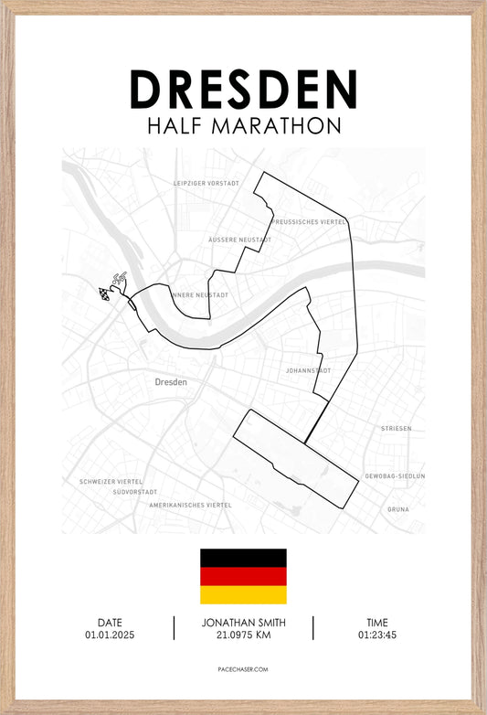Halbmarathon Dresden Poster (2025)