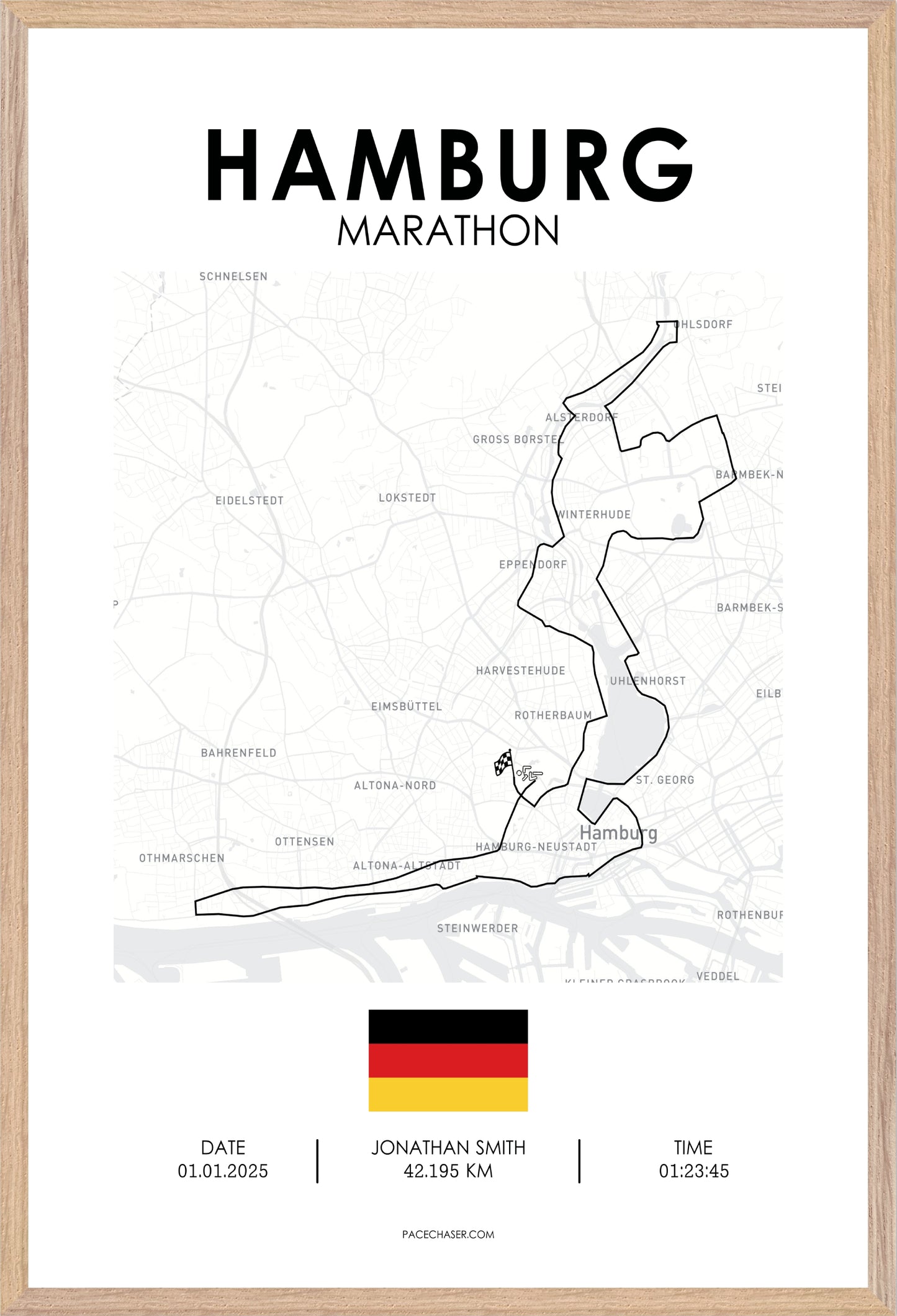 Marathon Hamburg Poster