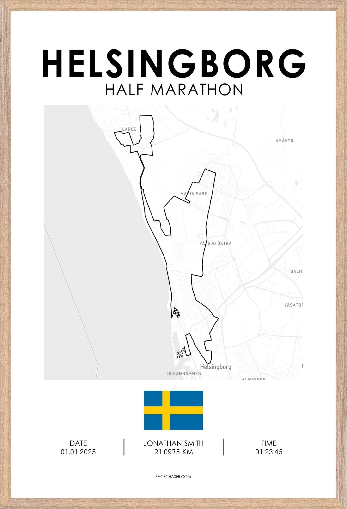 Halbmarathon Helsingborg Poster