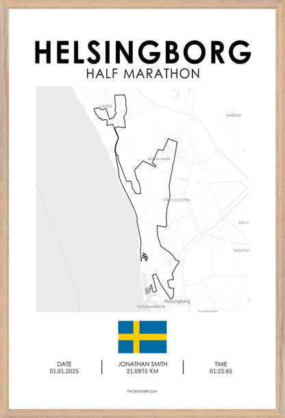 Halbmarathon Helsingborg Poster