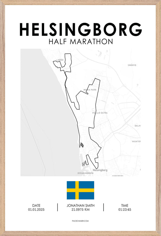 Halbmarathon Helsingborg Poster
