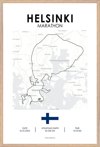 Helsinki Marathon Poster