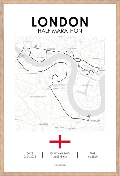 London Half Marathon Poster