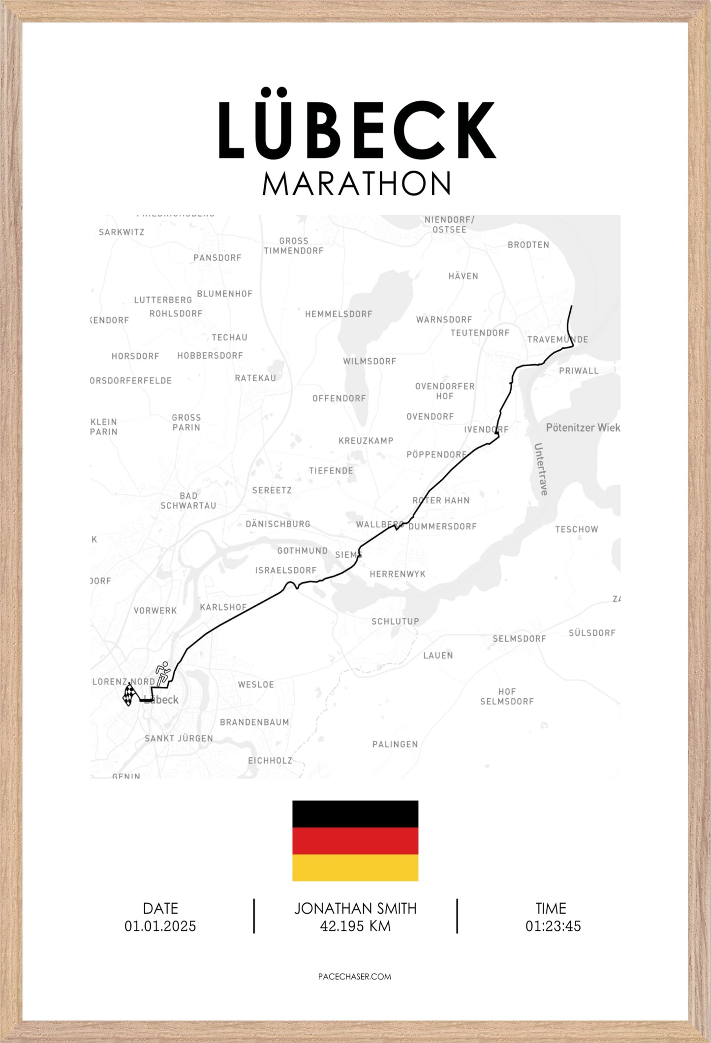 Marathon Lübeck Poster (2025)
