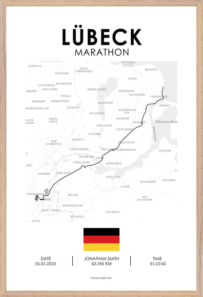 Marathon Lübeck Poster (2025)