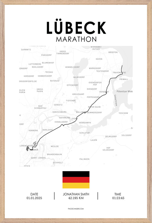 Marathon Lübeck Poster (2025)